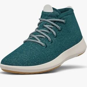 Allbirds Wool Runner-Up Mizzles High Top Sneakers Aurora Teal Women's Size 8